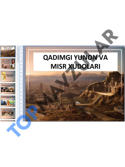 SLAYD QADIMGI YUNON VA MISR XUDOLARI